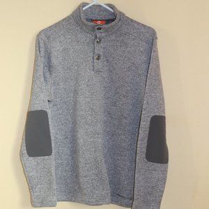 Merrell Men's Size Small Grey Patched Elbow Pullover